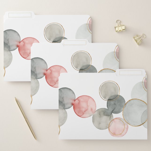 Gilded Spheres File Folder (Set)