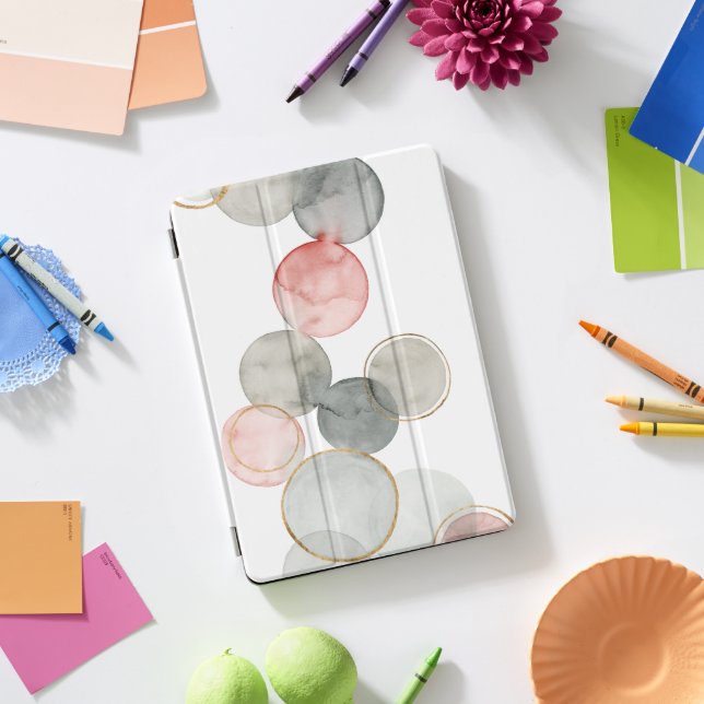 Gilded Spheres iPad Pro Cover (Desk)