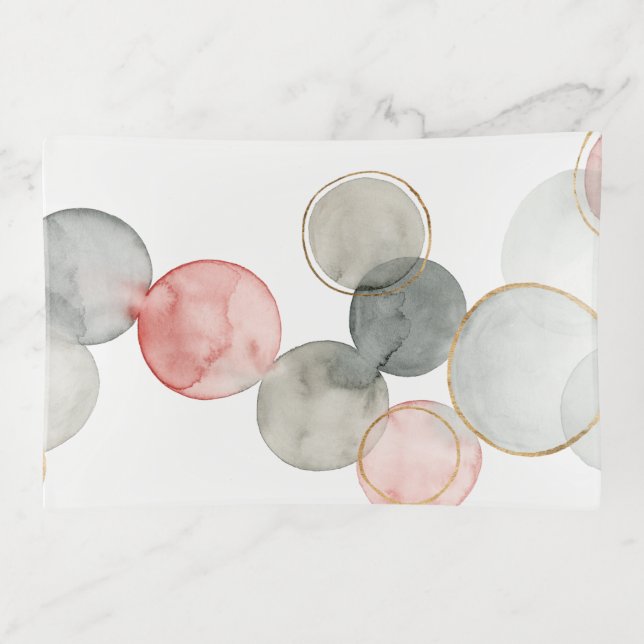 Gilded Spheres Trinket Tray (Front)