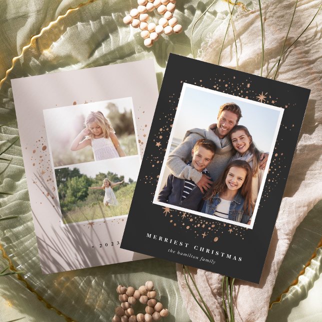 Gilded Stars | Holiday Photo Card (Creator Uploaded)