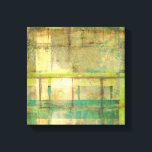 Gilded Turquoise and Green Abstract Painting Canvas Print<br><div class="desc">An abstract painting by Jennifer Goldberger that utilizes shades of gilded turquoise and green to create a warm, familiar feeling. A nice stroll through the woods during the spring or summer would yield some of these same colors. Bring the gift of nature to your home by purchasing this piece!</div>