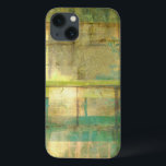 Gilded Turquoise and Green Abstract Painting iPhone 13 Case<br><div class="desc">An abstract painting by Jennifer Goldberger that utilizes shades of gilded turquoise and green to create a warm,  familiar feeling. A nice stroll through the woods during the spring or summer would yield some of these same colors. Bring the gift of nature to your home by purchasing this piece!</div>