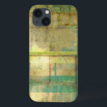 Gilded Turquoise and Green Abstract Painting iPhone 13 Case<br><div class="desc">An abstract painting by Jennifer Goldberger that utilizes shades of gilded turquoise and green to create a warm,  familiar feeling. A nice stroll through the woods during the spring or summer would yield some of these same colors. Bring the gift of nature to your home by purchasing this piece!</div>
