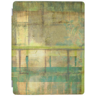 Gilded Turquoise and Green Abstract Painting iPad Smart Cover