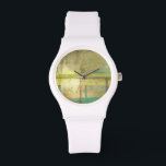 Gilded Turquoise and Green Abstract Painting Watch<br><div class="desc">An abstract painting by Jennifer Goldberger that utilizes shades of gilded turquoise and green to create a warm,  familiar feeling. A nice stroll through the woods during the spring or summer would yield some of these same colors. Bring the gift of nature to your home by purchasing this piece!</div>
