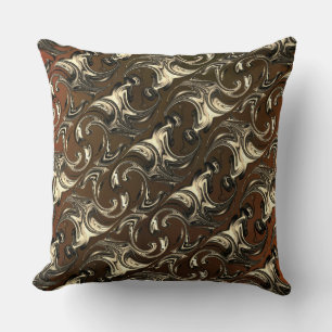 'Gilded twisted plaques, over hot coals' Throw Pillow