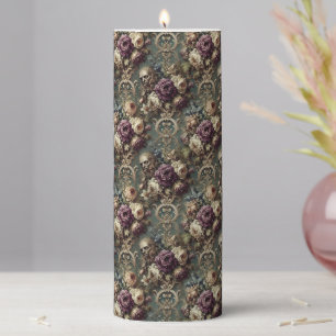 Gilded Unease – Gothic Sanctum in Delirium Pillar Candle