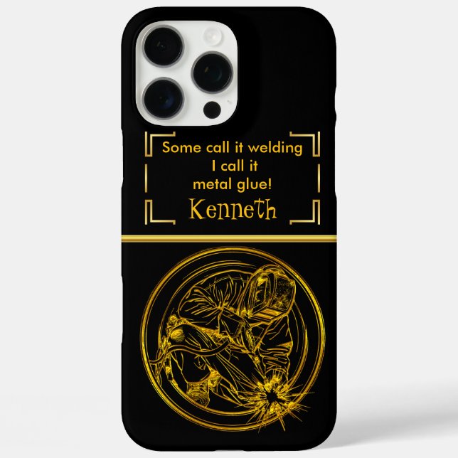 Gilded Welding Precision Case-Mate iPhone Case (Back)