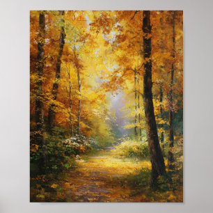 Gilded Whispers: A Sun-Drenched Journey Poster