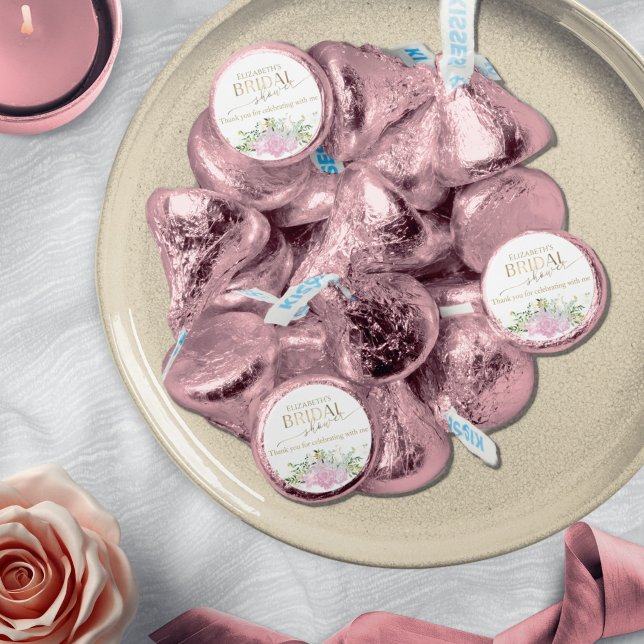 Gilded Wildflower Spring Bridal Shower Hershey®'s Kisses® (Creator Uploaded)