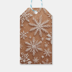 Gilded Winter Crystals Gift Tags