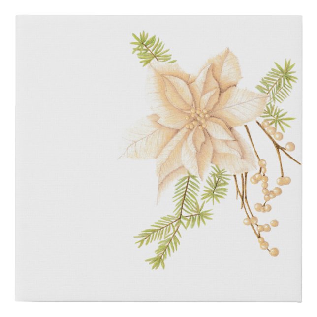 Gilded Winter Faux Canvas Print (Front)