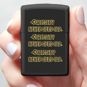 Gilded Wisdom: Curiosity Never Gets Old Zippo Lighter