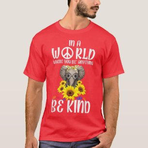 Gilden Elephant Sunflower Be Kind Graphic Tee 