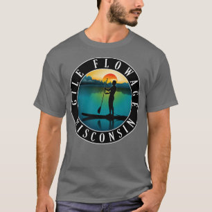 Gile Flowage Wisconsin Paddleboarding T-Shirt