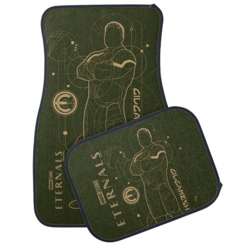 Gilgamesh Astrometry Outline Car Floor Mat