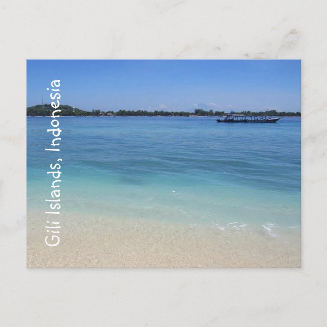 gili island waters postcard (Front)