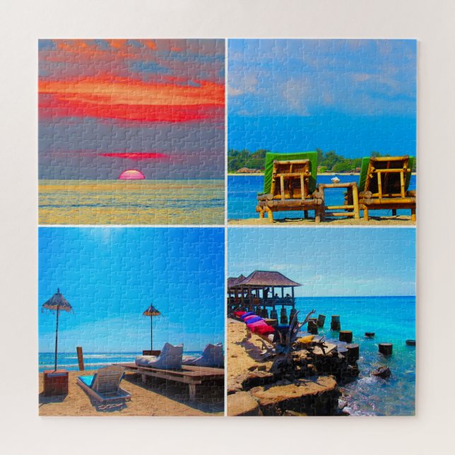 gili islands collage jigsaw puzzle (Horizontal)