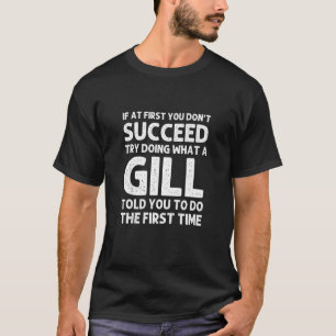 Gill Surname Family Tree Birthday Reunion Idea T-Shirt