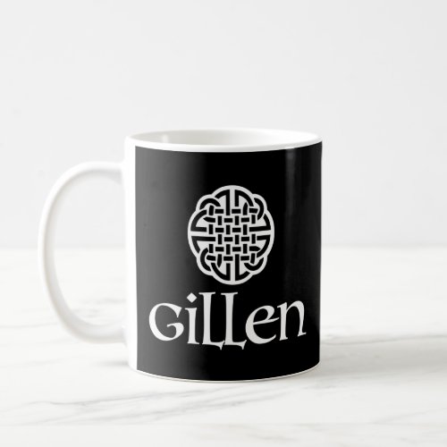 Gillen Irish Surname Dara Knot Strength Monogram  Coffee Mug