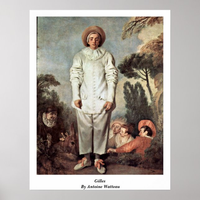 Gilles By Antoine Watteau Poster (Front)