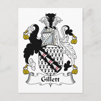 Gillett Family Crest Postcard