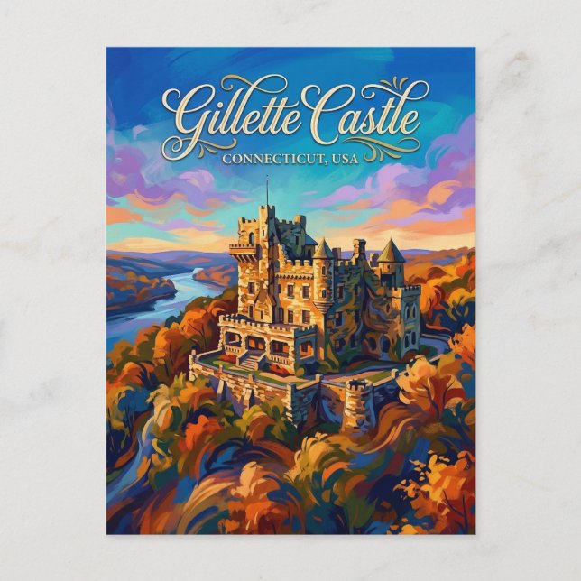 Gillette Castle State Park Connecticut Postcard (Front)