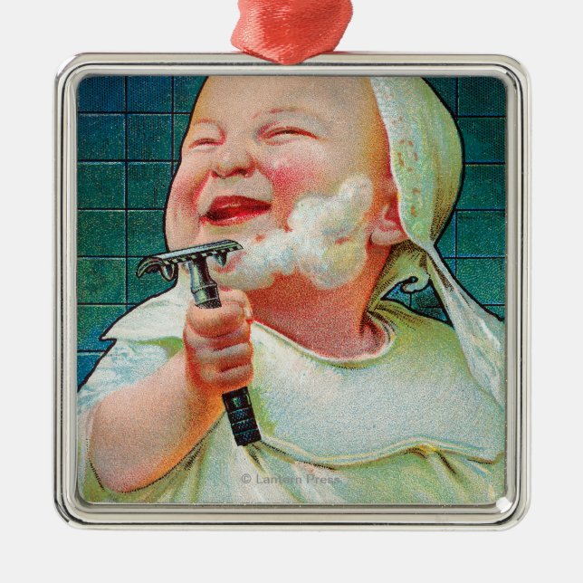 Gillette Safety Razor - Begin Early Shave Metal Ornament (Front)