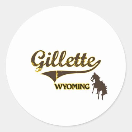 Gillette Wyoming City Classic Classic Round Sticker