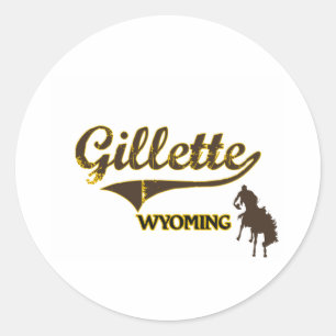 Gillette Wyoming City Classic Classic Round Sticker