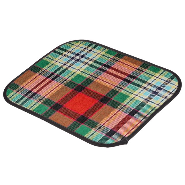 Gillies Dress Clan Ancient Tartan Car Floor Mat (Rear Angled)