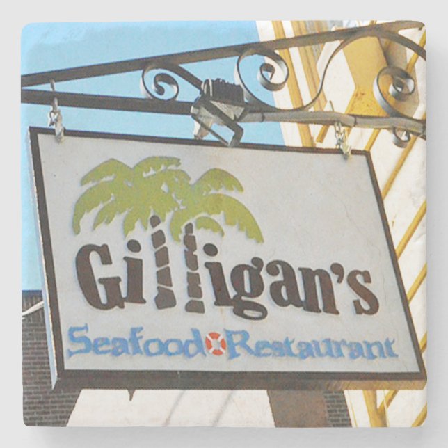Gilligan's Seafood Restaurant Charleston, SC. Stone Coaster (Front)