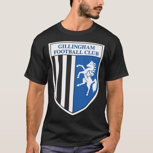 Gillingham FC logo - Stripes Classic T-Shirt (Front)