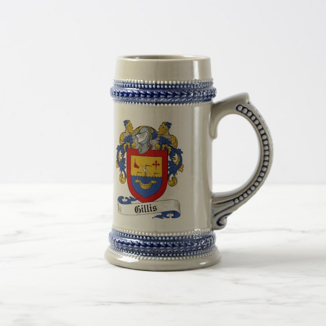 Gillis Coat of Arms Stein - Family Crest (Right)