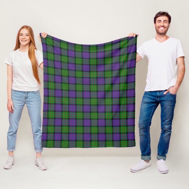 Gillon Plaid Fleece Blanket (In Situ)