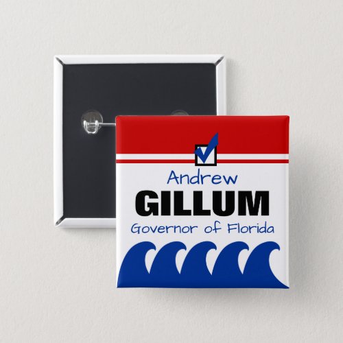 Gillum Governor FL Blue Wave  Candidate Template Button