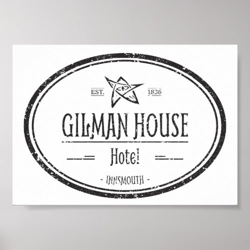 Gilman House Innsmouth Lovecraftian Poster