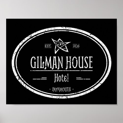 Gilman House Innsmouth Lovecraftian Poster