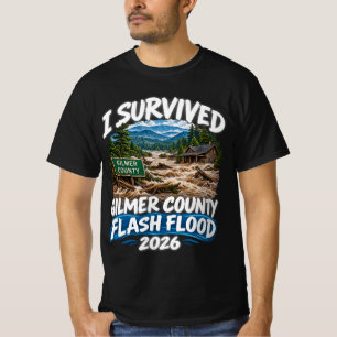 Gilmer County I Survived Flash Flood 2026 Georgia  T-Shirt