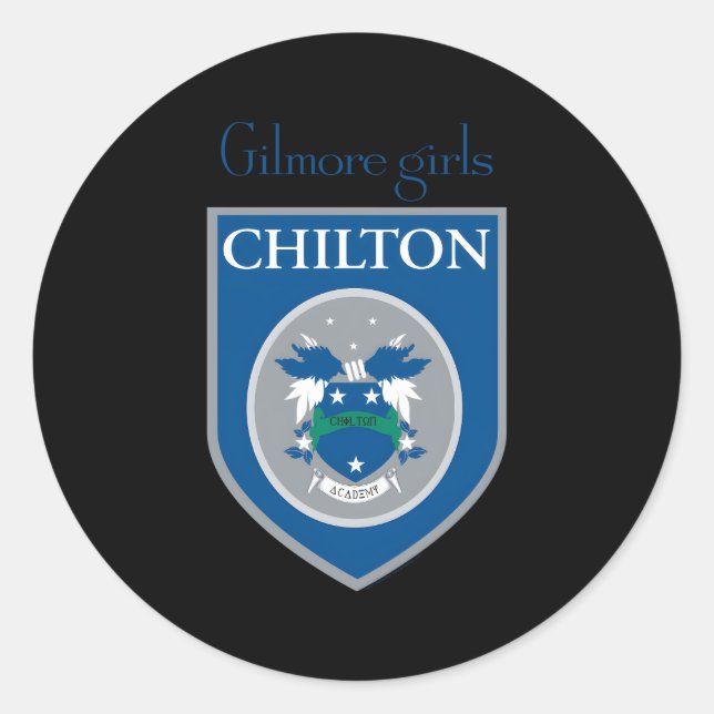 Gilmore Chilton Crest Classic Round Sticker (Front)