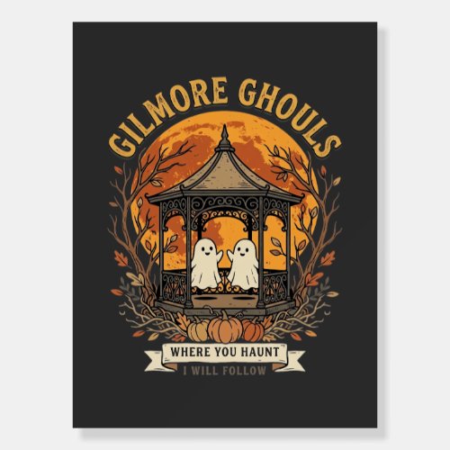 Gilmore Ghouls Halloween Ghost Gazebo Design_1 Foam Board
