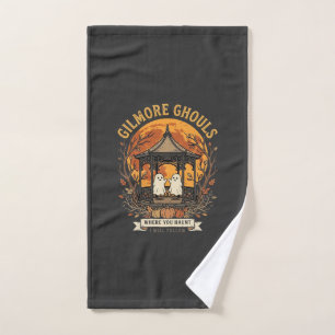 Gilmore Ghouls Halloween Ghost Gazebo Design_1 Hand Towel
