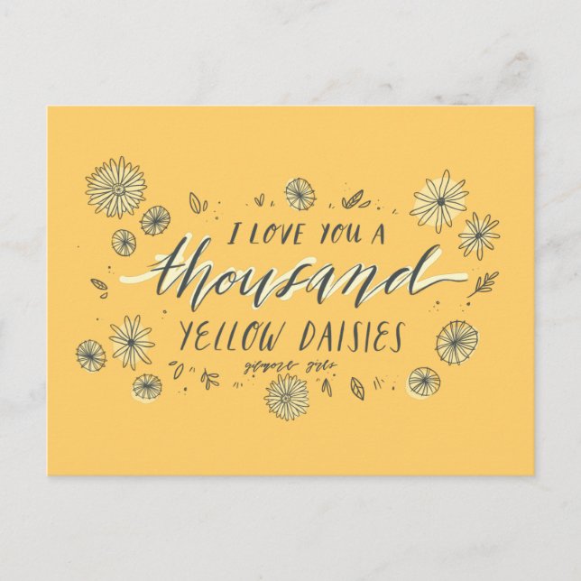 Gilmore Girls | A Thousand Yellow Daisies Postcard (Front)