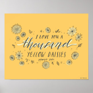Gilmore Girls | A Thousand Yellow Daisies Poster