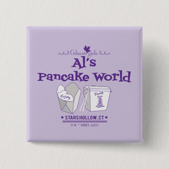 Gilmore Girls | Al's Pancake World Button (Front)