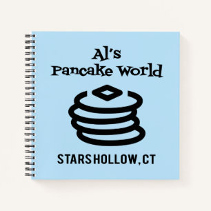 Gilmore Girls Al's Pancake World Logo Notebook