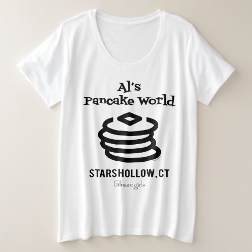 Gilmore Girls  Als Pancake World Logo Plus Size T_Shirt