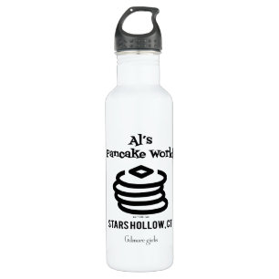 Gilmore Girls   Al's Pancake World Logo Stainless Steel Water Bottle
