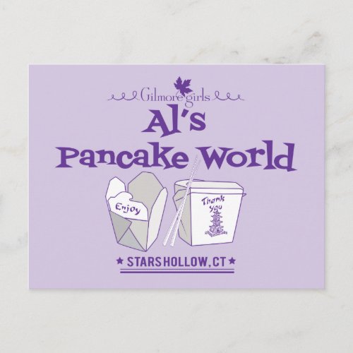 Gilmore Girls  Als Pancake World Postcard