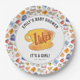Gilmore Girl's Baby Shower Paper Plates